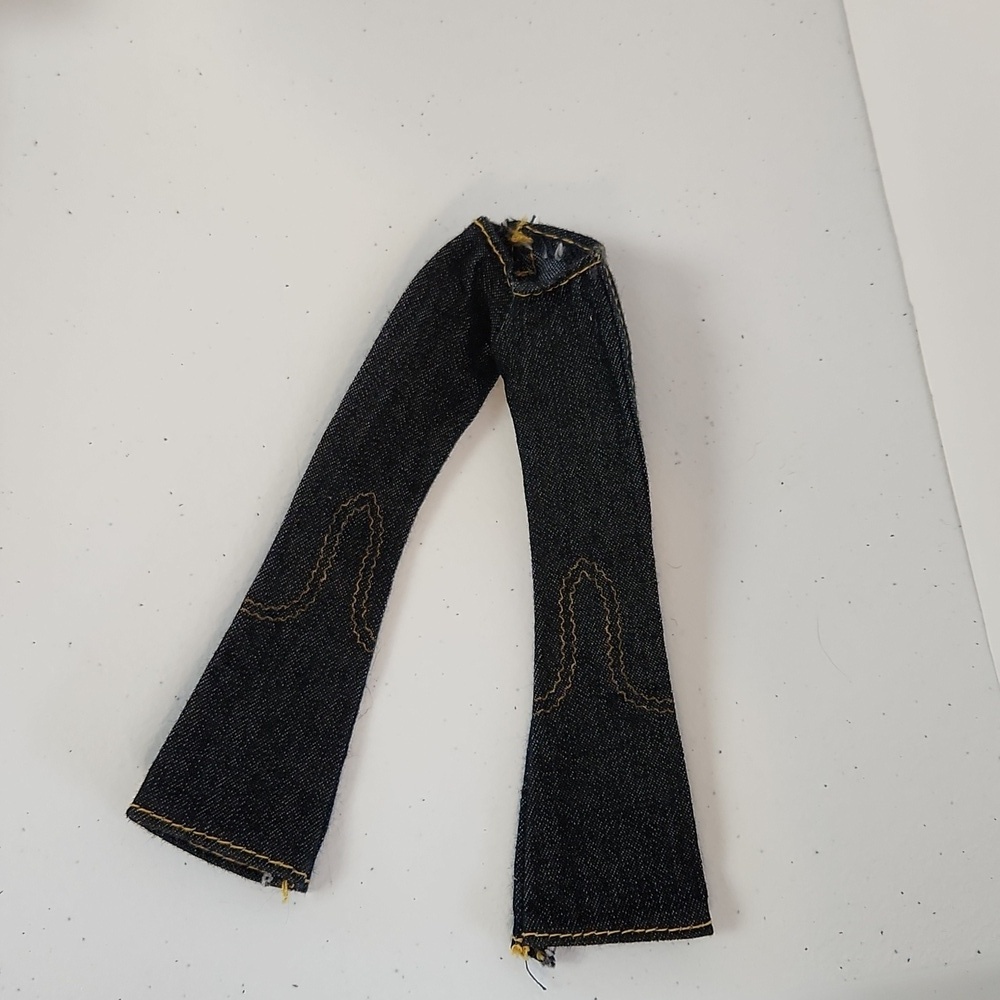 VINTAGE BRATZ XPRESS IT YASMIN CLOTHES CLOTHING BELL BOTTOM JEANS PANTS ONLY